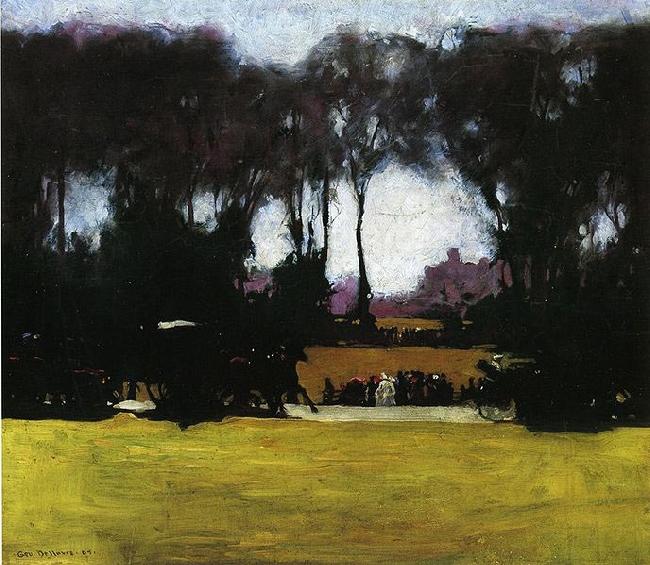 George Wesley Bellows Central Park oil painting image